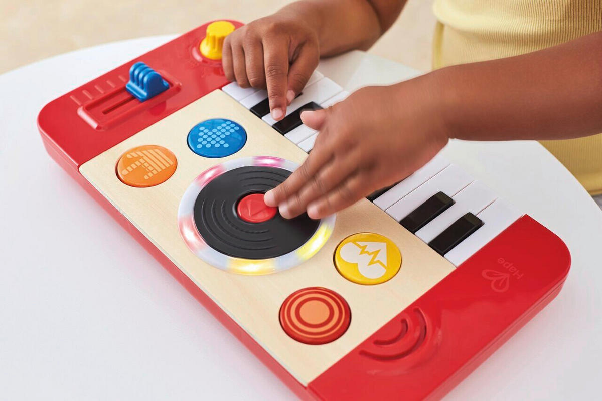 KINDER-MUSIC-PLAYER - Hellrot, Basics, Holzwerkstoff/Kunststoff (34/4,2/18,5cm) - Hape