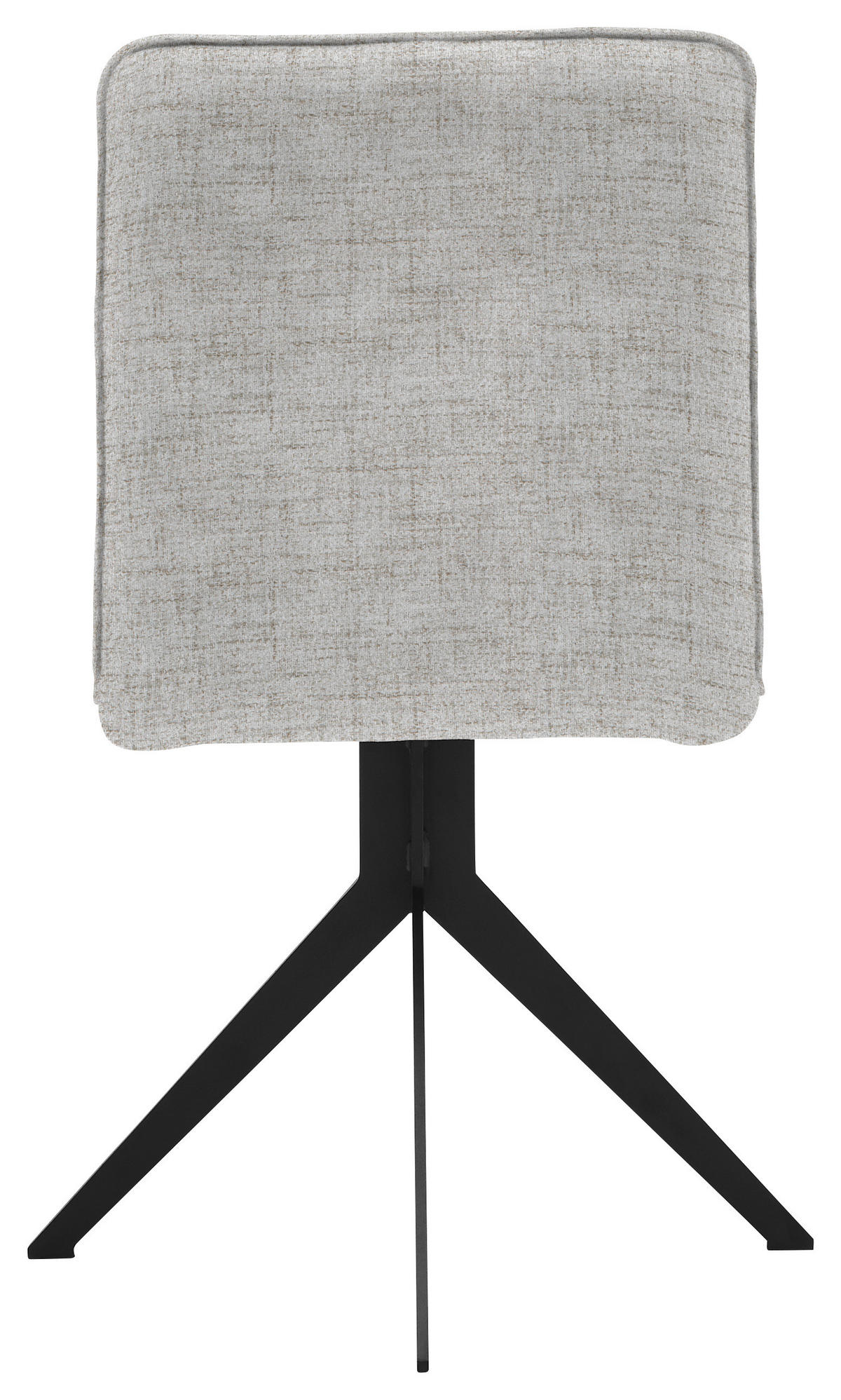STUHL  in Stahl Webstoff  - Beige/Schwarz, Design, Textil/Metall (46,5/87/64cm) - Voleo