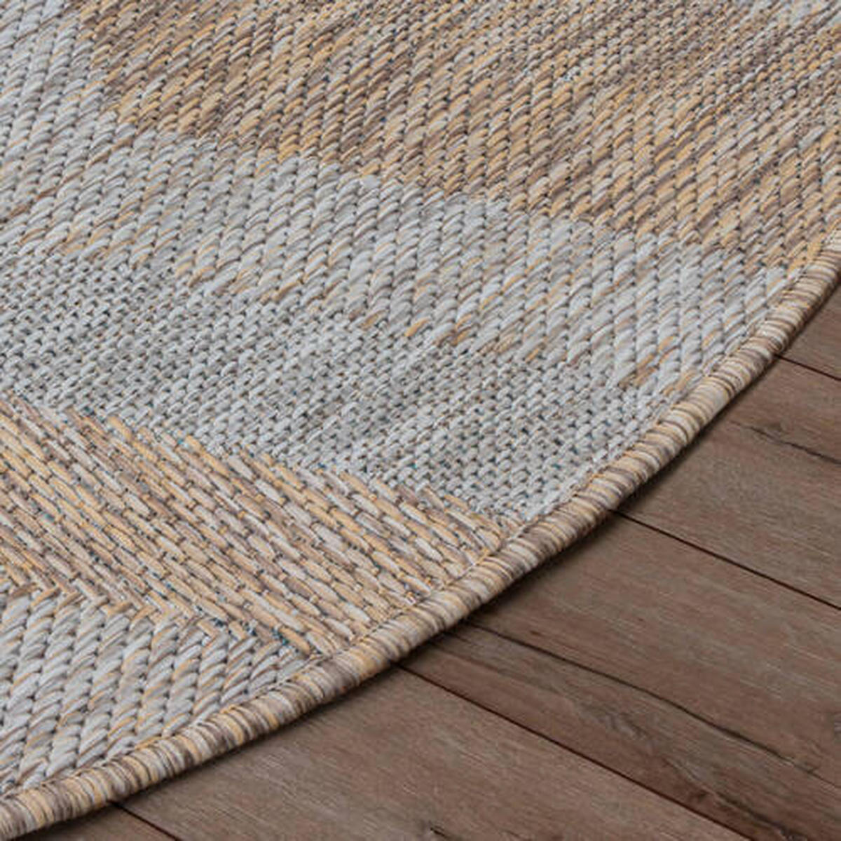 PREPROGA ZA ZUNANJO UPORABO  Melissa      200/200 cm   tkano  rjava, siva  - siva/rjava, Konvencionalno, tekstil (200/200cm)