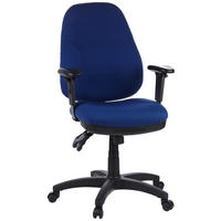 OTOČNÁ ŽIDLE, plochá tkanina, modrá, černá - modrá/černá, Basics, textil/plast (58/121/46cm) - MID.YOU