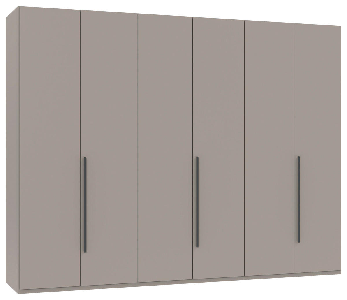 DREHTÜRENSCHRANK  in Graphitfarben, Sahara  - Graphitfarben/Sahara, MODERN, Holzwerkstoff/Kunststoff (270/208/58cm) - Chameo