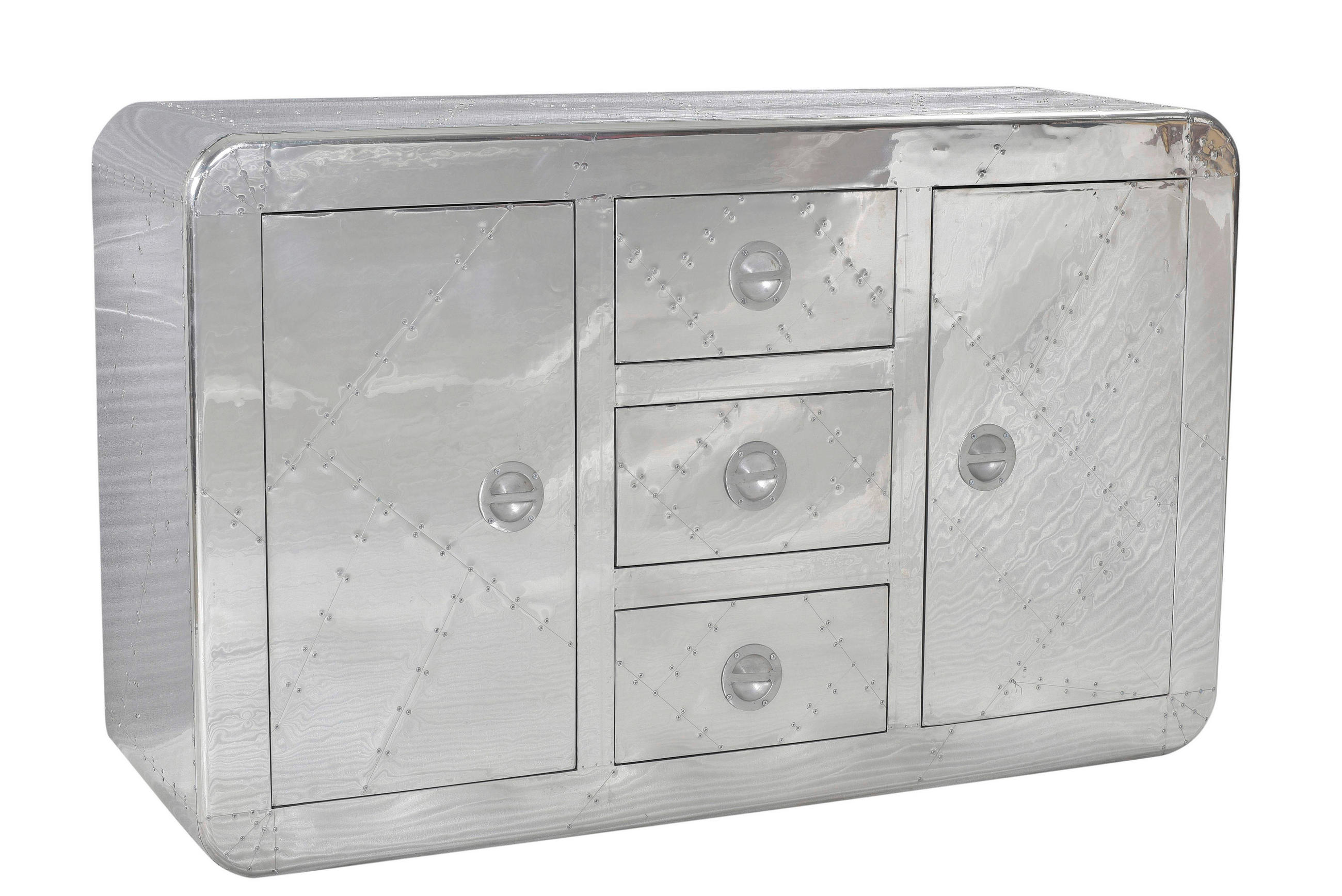 Mid.you Sideboard Silber 150x90x45 cm
