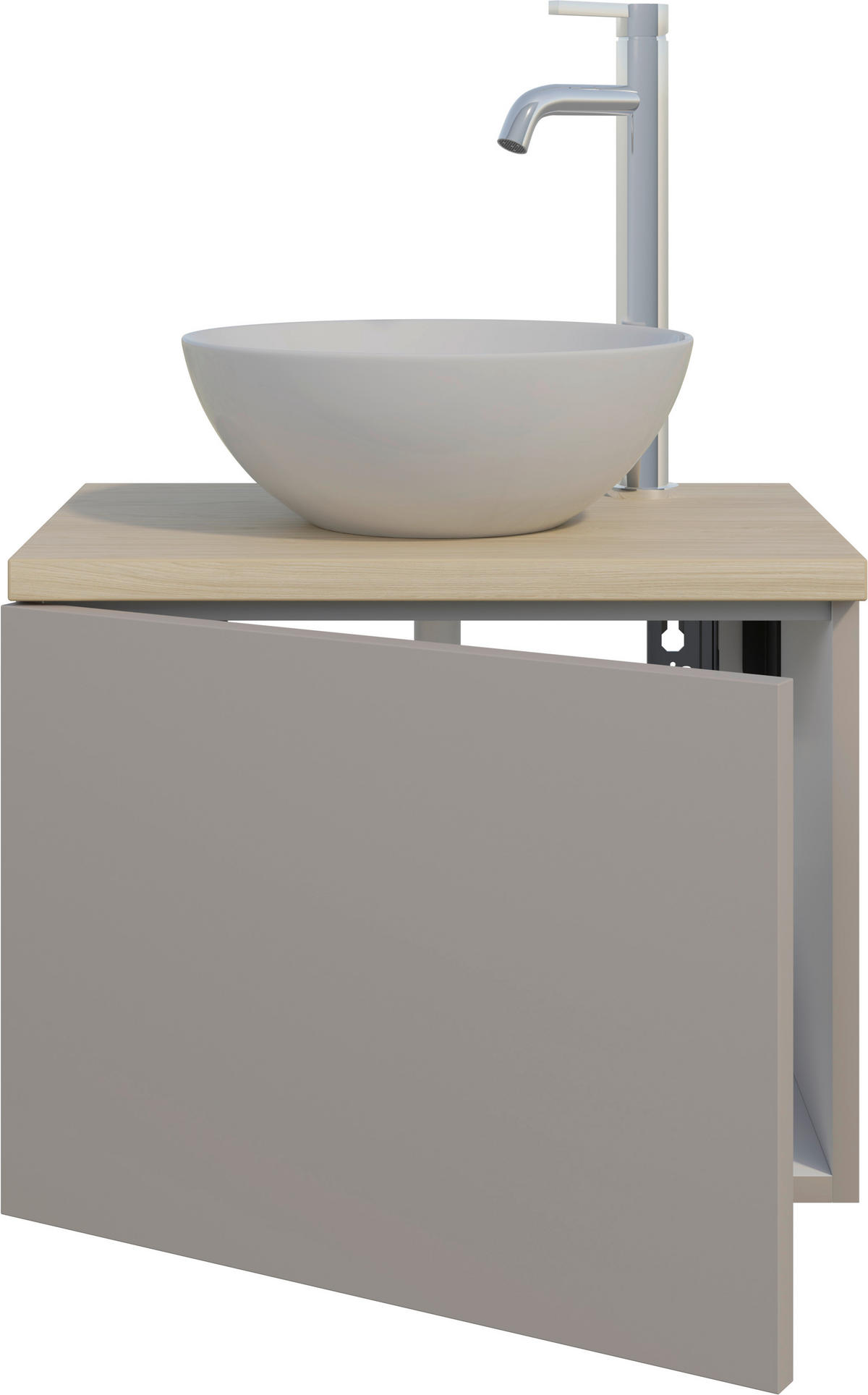 BADEZIMMER 3-teilig  in 50,3 cm  - Eichefarben/Beigebraun, MODERN, Keramik/Holzwerkstoff (50,3cm) - Celina Home