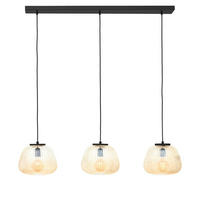 HÄNGELEUCHTE 95/25/150 cm    - Bernsteinfarben, Basics, Glas/Metall (95/25/150cm) - Brilliant