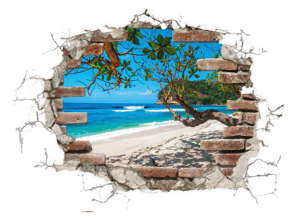 WANDTATTOO 50/70 cm     - Multicolor, Basics, Kunststoff (50/70cm) - Komar