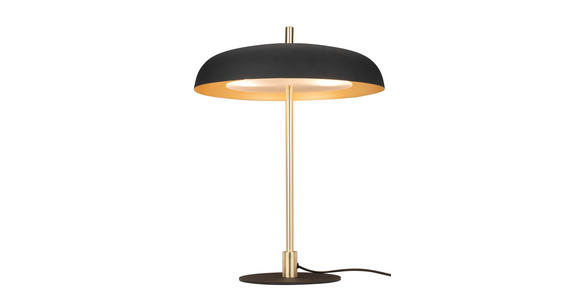 TISCHLEUCHTE 38/50 cm - Goldfarben/Schwarz, KONVENTIONELL, Metall (38/50cm) - Novel