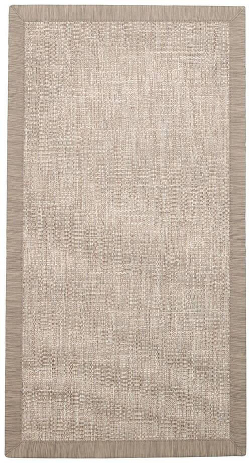 FLACHWEBETEPPICH  Wohnzimmer 80/150 cm Cusco Schlammfarben, Hellgrau rechteckig  - Schlammfarben/Hellgrau, KONVENTIONELL, Naturmaterialien/Textil (80/150cm) - Linea Natura