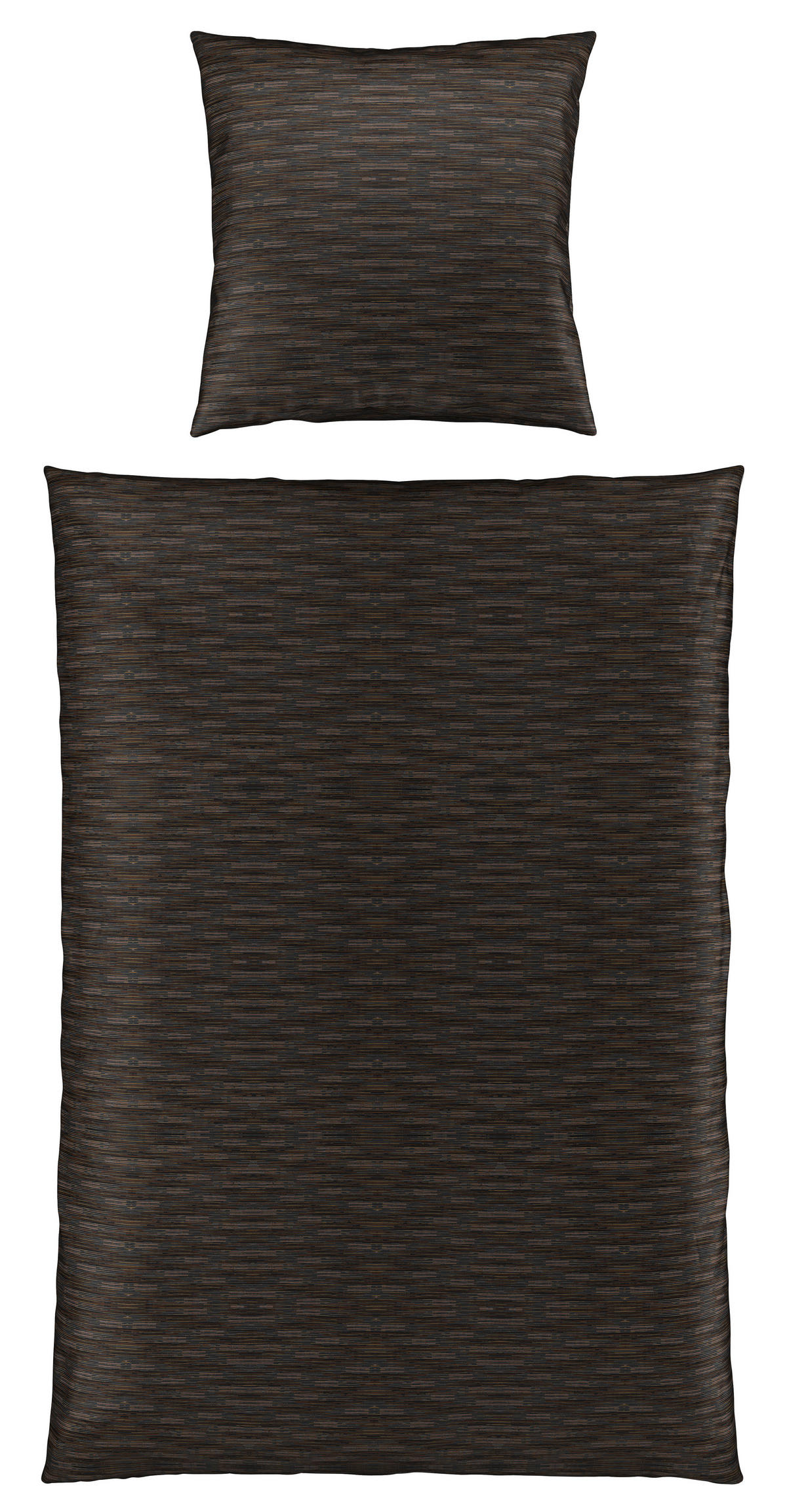 BETTWÄSCHE Satin 155/220 cm  - Schwarz, KONVENTIONELL, Textil (155/220cm) - Bio:Vio