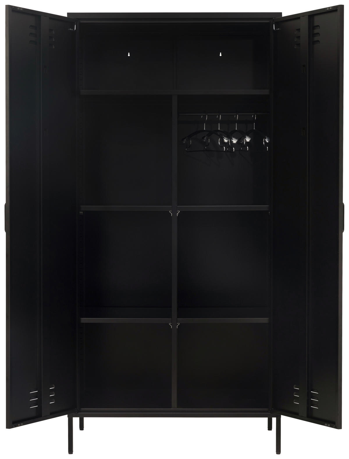 HIGHBOARD  in 80/185/40 cm  - Schwarz, Design, Metall (80/185/40cm) - MID.YOU