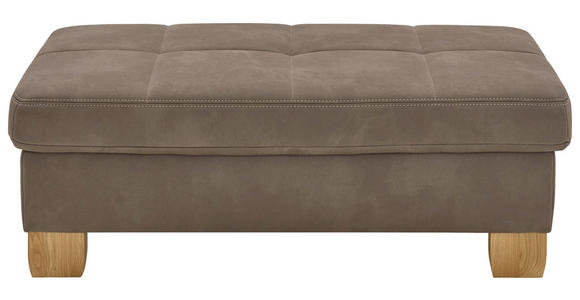 HOCKER Mikrofaser Braun  - Beige/Braun, KONVENTIONELL, Holz/Textil (130/47/65cm) - Voleo