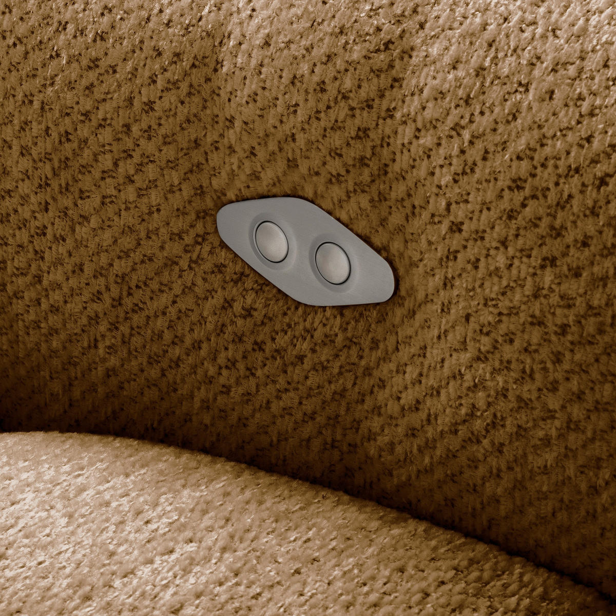 ECKSOFA  Webstoff Rostfarben  - Rostfarben/Schwarz, Design, Kunststoff/Textil (177/274cm) - Livetastic