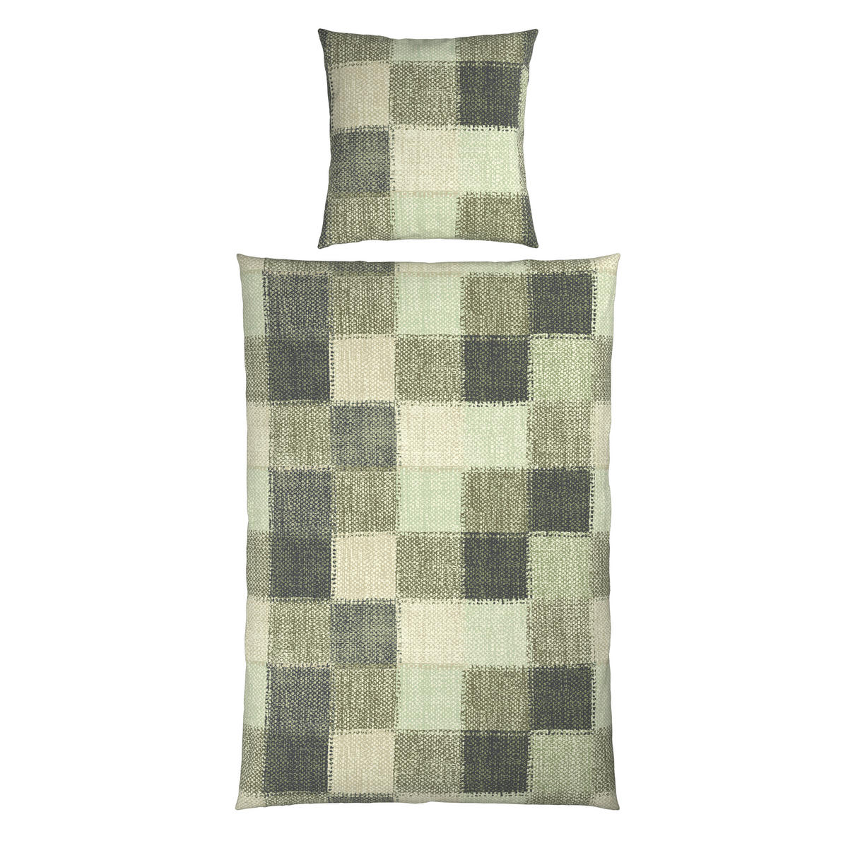 BETTWÄSCHE Flanell 135/200 cm  - Grün, Textil (135/200cm) - Novel