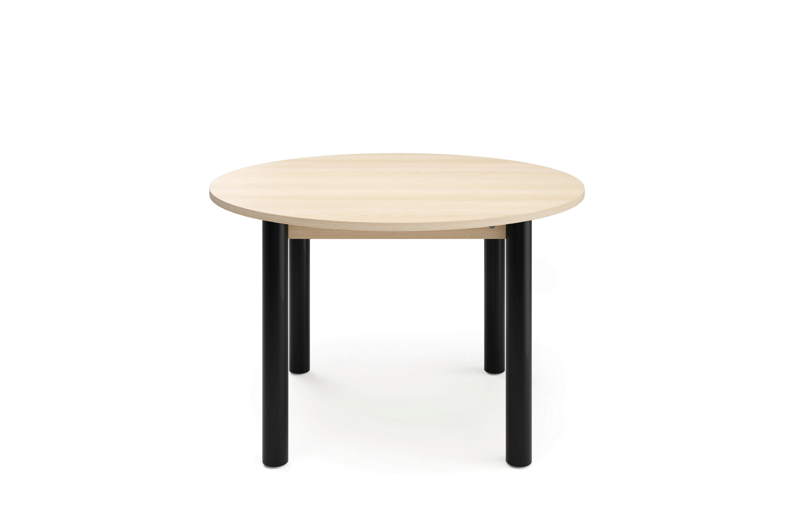 ESSTISCH in Metall, Holzwerkstoff 120/120/76 cm  - Hellbraun/Schwarz, Natur, Holzwerkstoff/Metall (120/120/76cm) - Tom Tailor