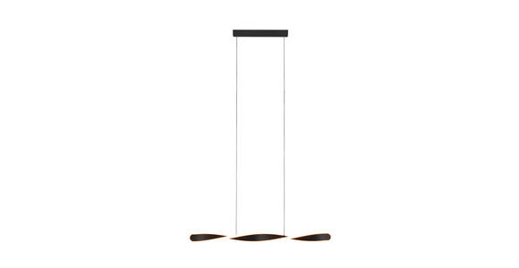 LED-HÄNGELEUCHTE 89/6/150 cm  - Schwarz, Design, Kunststoff/Metall (89/6/150cm) - Novel