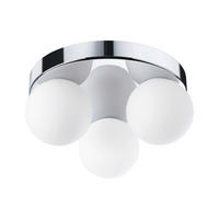 BADEZIMMER-WANDLEUCHTE Gove 22,0/10,0 cm   - Chromfarben/Weiß, Basics, Glas/Metall (22,0/10,0cm) - Paulmann