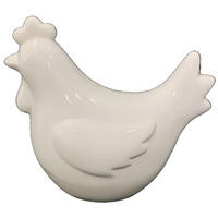 DEKOHUHN - Weiß, LIFESTYLE, Keramik (11,8/6,4/10,9cm)