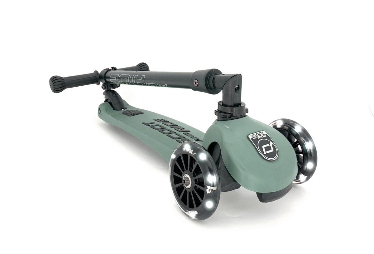 Kinderscooter Highwaykick 3  - Dunkelgrün, Trend, Kunststoff/Metall (24/72cm) - Scoot and Ride