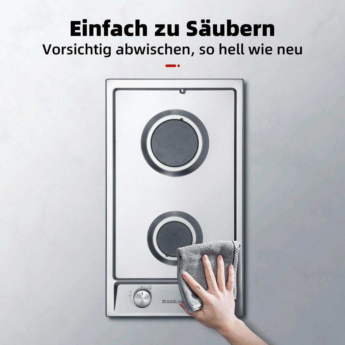 GASKOCHFELD - Edelstahlfarben, Trend, Metall (29/50/9.4cm)