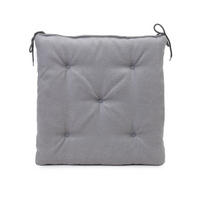 PODUŠKA NA SEDENIE, 40/40/4 cm - strieborná, Basics, textil (40/40/4cm) - Novel