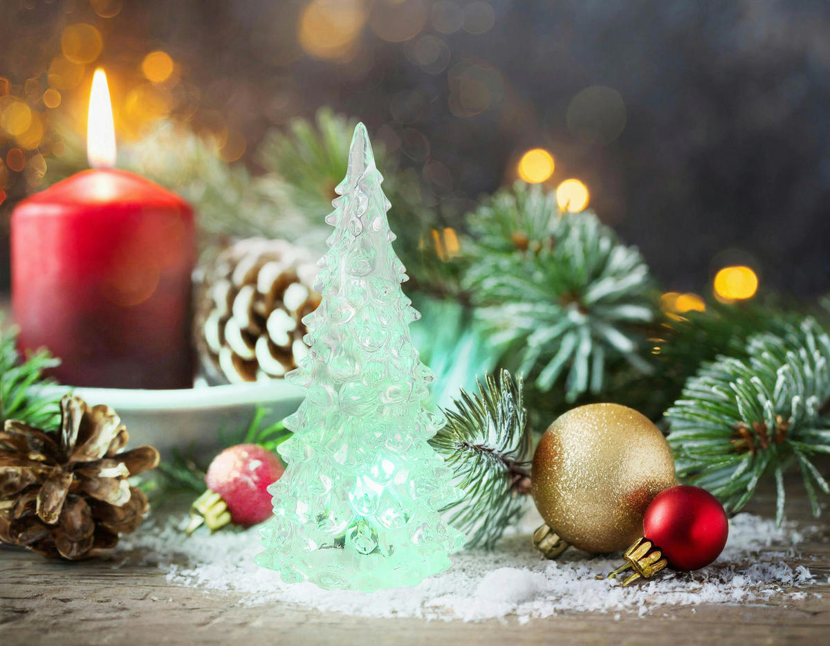 LED DÍSZLÁMPA - átlátszó, Basics, műanyag (4,2/4,6/11,5cm) - Globo
