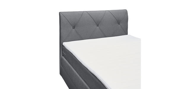 BOXSPRINGBETT 120/200 cm  in Anthrazit  - Anthrazit/Schwarz, Design, Holzwerkstoff/Kunststoff (120/200cm) - Xora