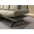 ECKSOFA  in Flachgewebe Beige  155/234 cm  - Beige/Schwarz, Design, Textil/Metall (155/234cm) - Dieter Knoll