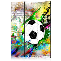 PARAVENT mit 3  Flügel - Multicolor, Basics, Holz/Textil (135/172/3cm) - artgeist