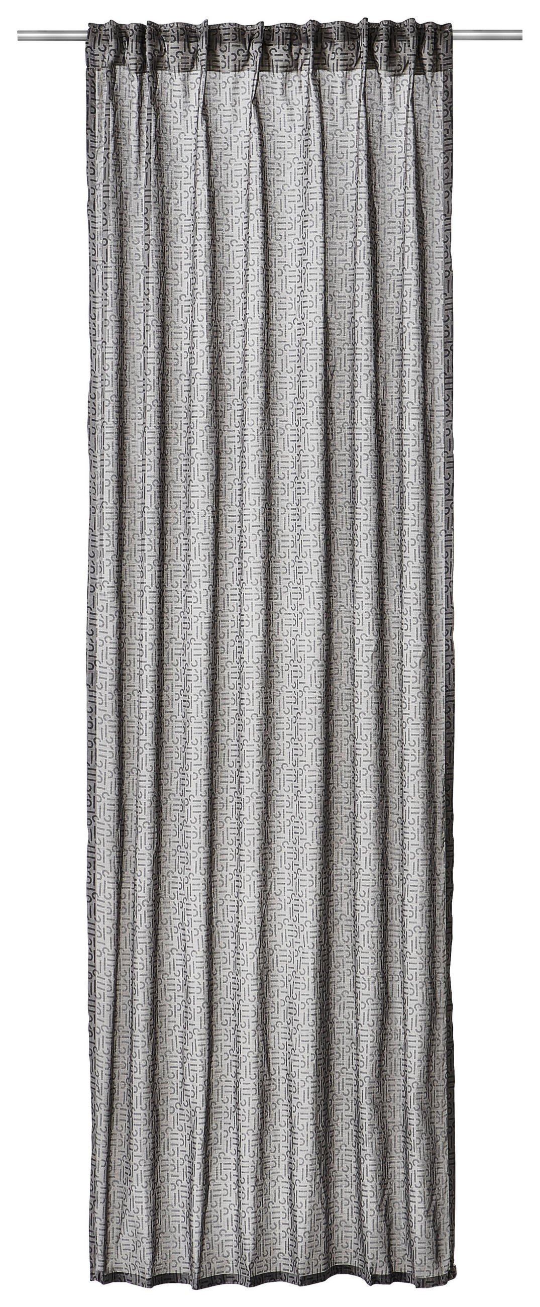 HOTOVÝ ZÁVĚS, průhledné, 130/250 cm - antracitová, Basics, textil (130/250cm) - Esprit
