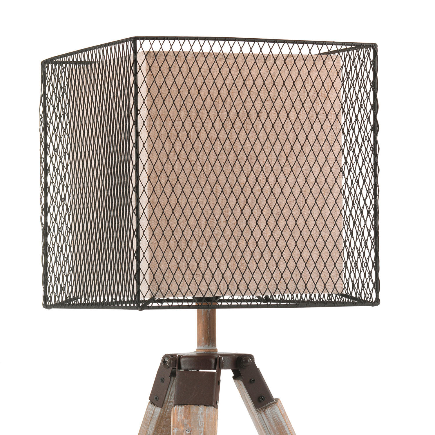 TISCHLEUCHTE 36/36/64 cm   - Cognac, Basics, Holz/Kunststoff (36/36/64cm)