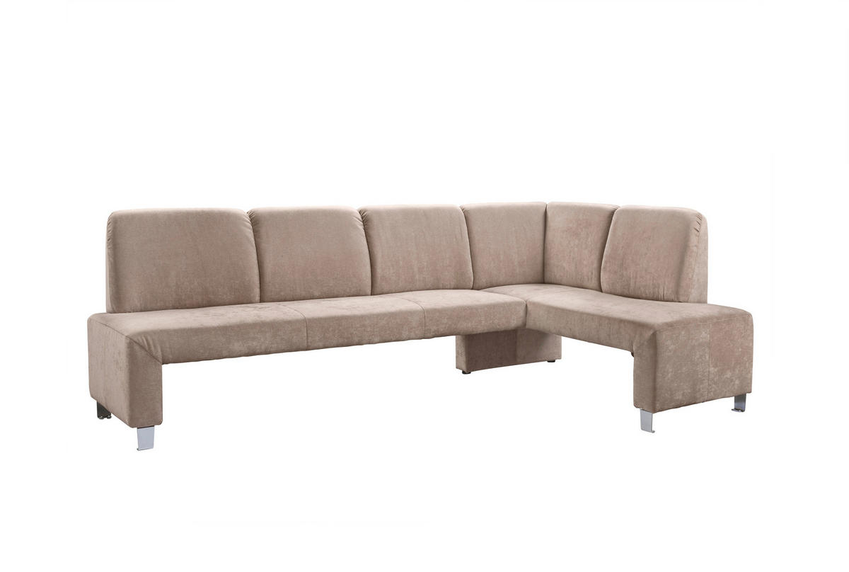 KLUPA KUTNA  bež  drvo, tekstil, drvni materijal      - srebrne boje/bež, Moderno, drvni materijal/drvo (243/158cm) - Livetastic