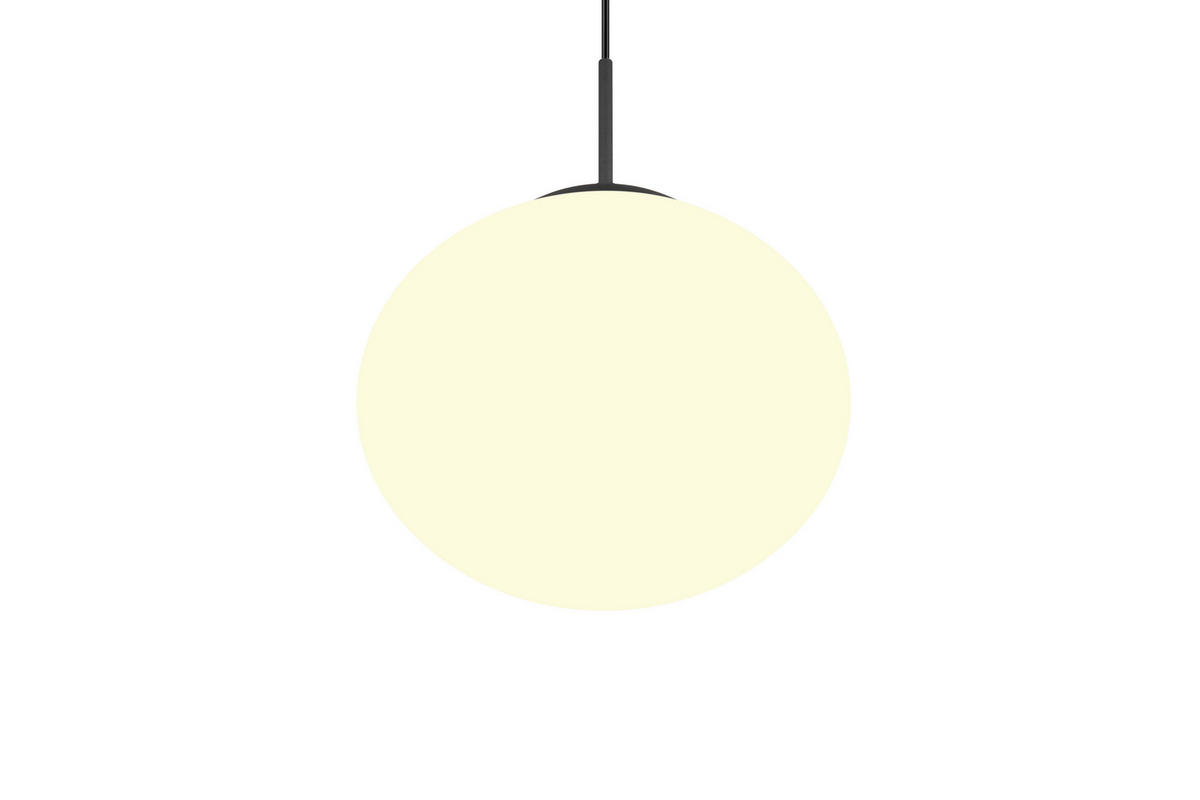 HÄNGLAMPA Fomento 30/150 cm  - vit/svart, Basics, metall/glas (30/150cm) - Trio Leuchten