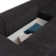 ECKSOFA Schwarz Webstoff  - Chromfarben/Anthrazit, Design, Kunststoff/Textil (276/212cm) - Carryhome