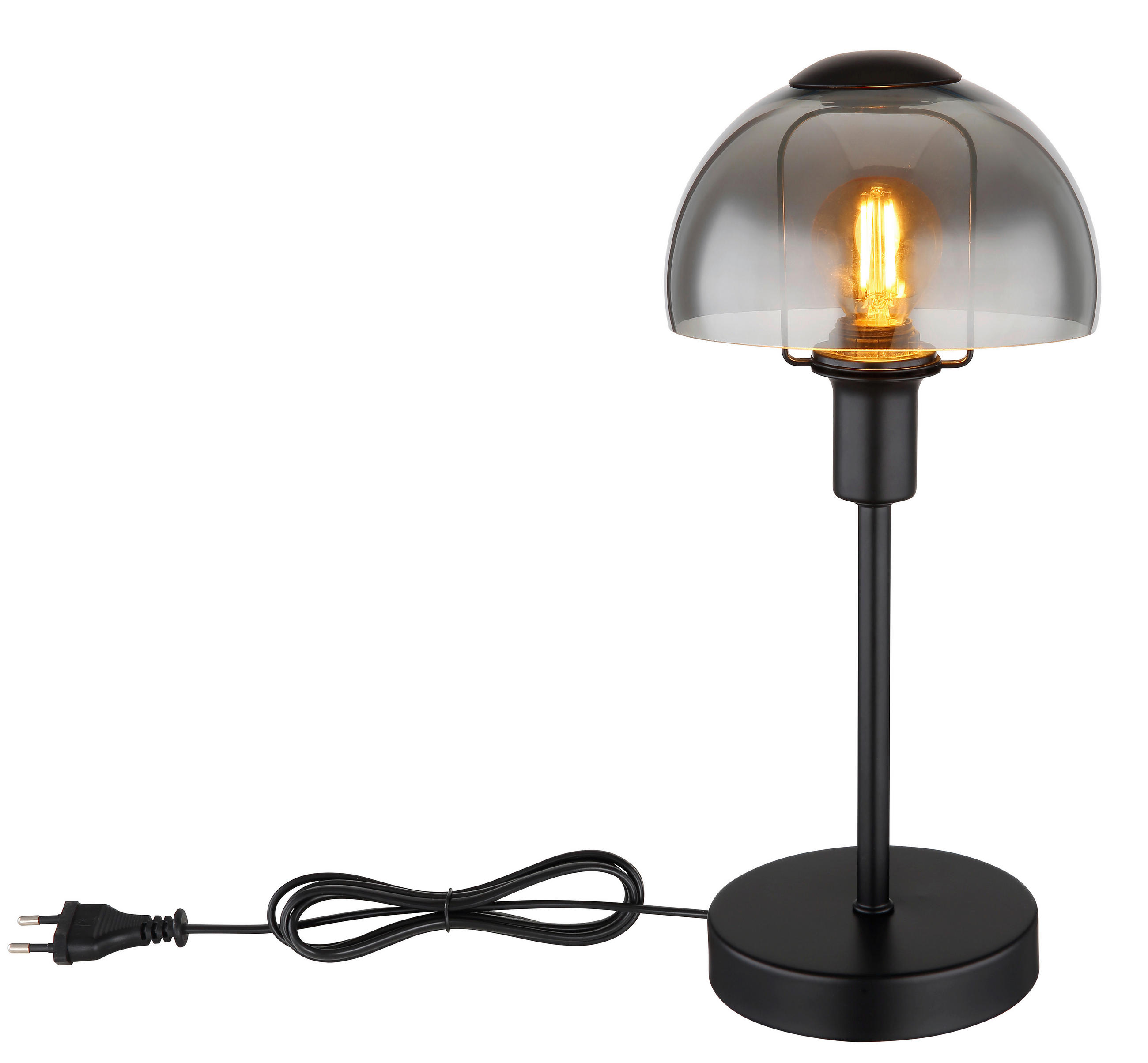 STONA LAMPA - crna, Trendi, staklo/metal (15/32,5cm)