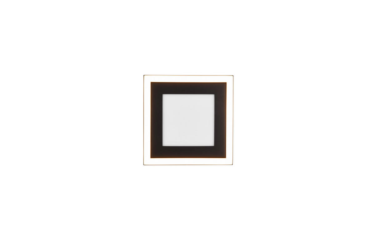 LED-DECKENLEUCHTE    20/20/3,5 cm  - Schwarz, Konventionell, Kunststoff (20/20/3,5cm)