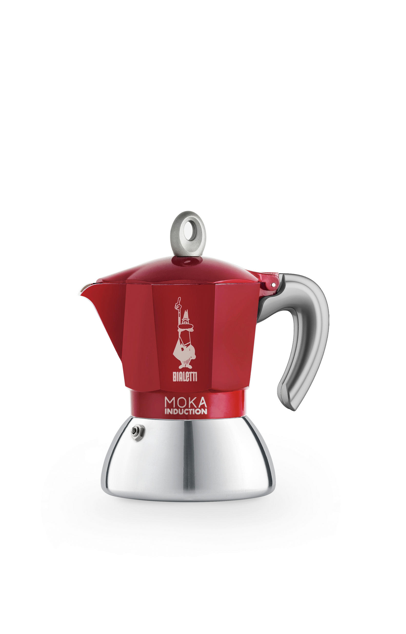 ESPRESSOKOCHER  - Rot, Basics, Kunststoff/Metall (12.5/10/16cm) - Bialetti