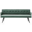 SITZBANK in Textil Grün  - Schwarz/Grün, Design, Textil/Metall (206/85/69cm) - Johann Jakob