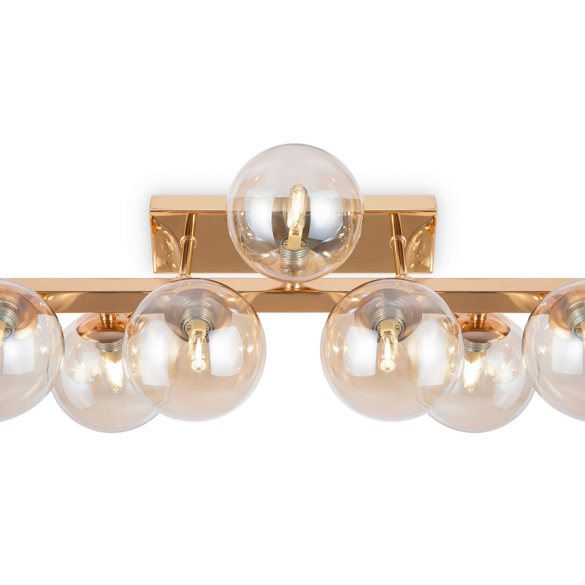 WANDLEUCHTE 95/22/22 cm   - Goldfarben, Trend, Glas/Metall (95/22/22cm) - MAYTONI