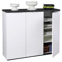 OMARA ZA ČEVLJE bela, barve hrasta - barve hrasta/bela, Moderno, kovina/leseni material (120/102,3/35cm) - Carryhome