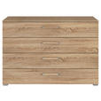 KOMMODE  in 120/81/42 cm  - Silberfarben/Sonoma Eiche, Design, Holzwerkstoff/Kunststoff (120/81/42cm) - Novel