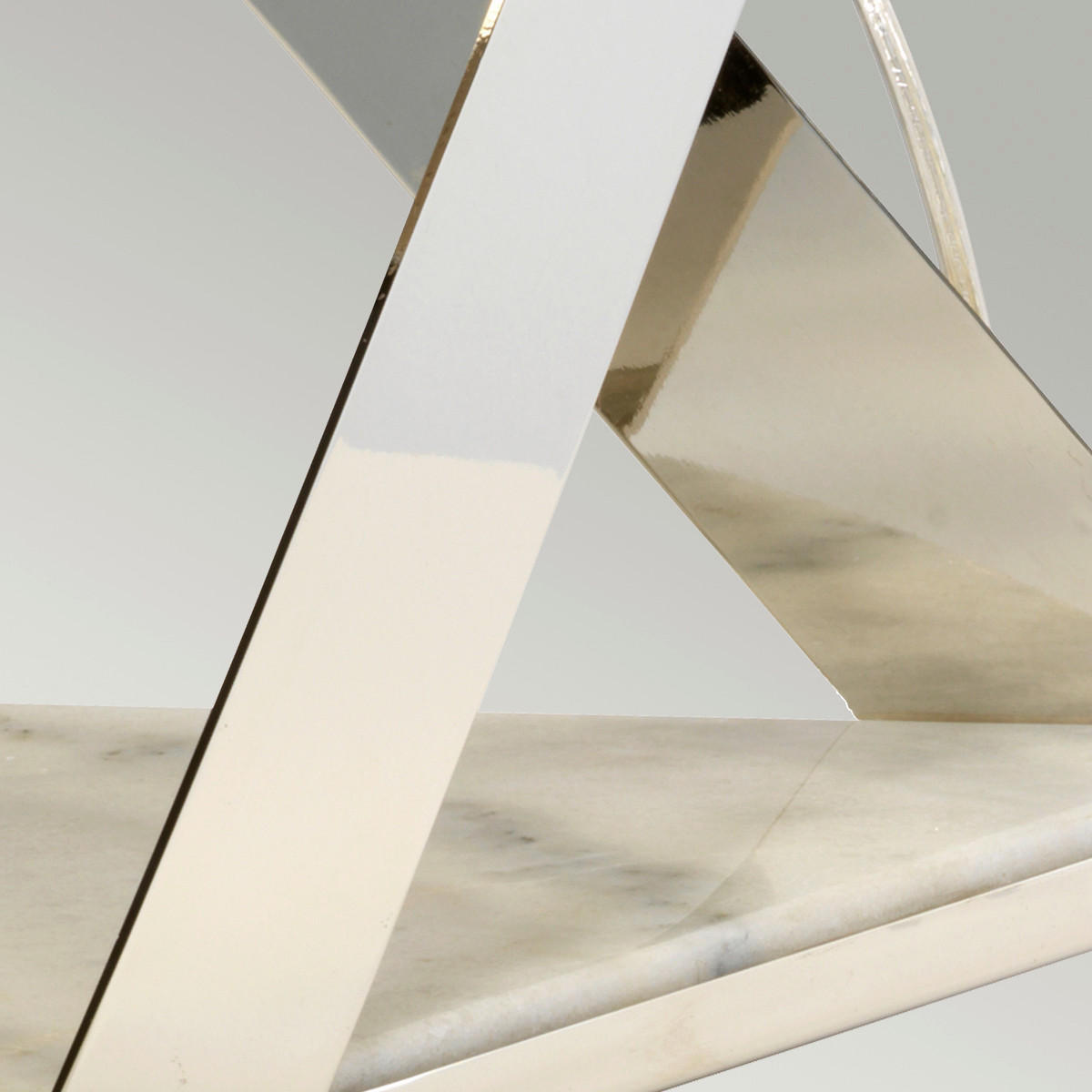 BORDSLAMPA Aegeus-TL 45/70.4 cm   - vit/nickelfärgad, Design, metall/textil (45/70.4cm) - Elstead Lighting