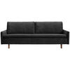 SCHLAFSOFA Flachgewebe Schwarz  - Eichefarben/Schwarz, KONVENTIONELL, Holz/Textil (220/85/98cm) - Carryhome