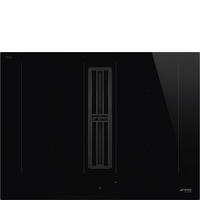 KOCHFELD-DUNSTABZUG-KOMBI HOBD472D  - Schwarz, Basics, Glas/Metall (70/23/52cm) - SMEG