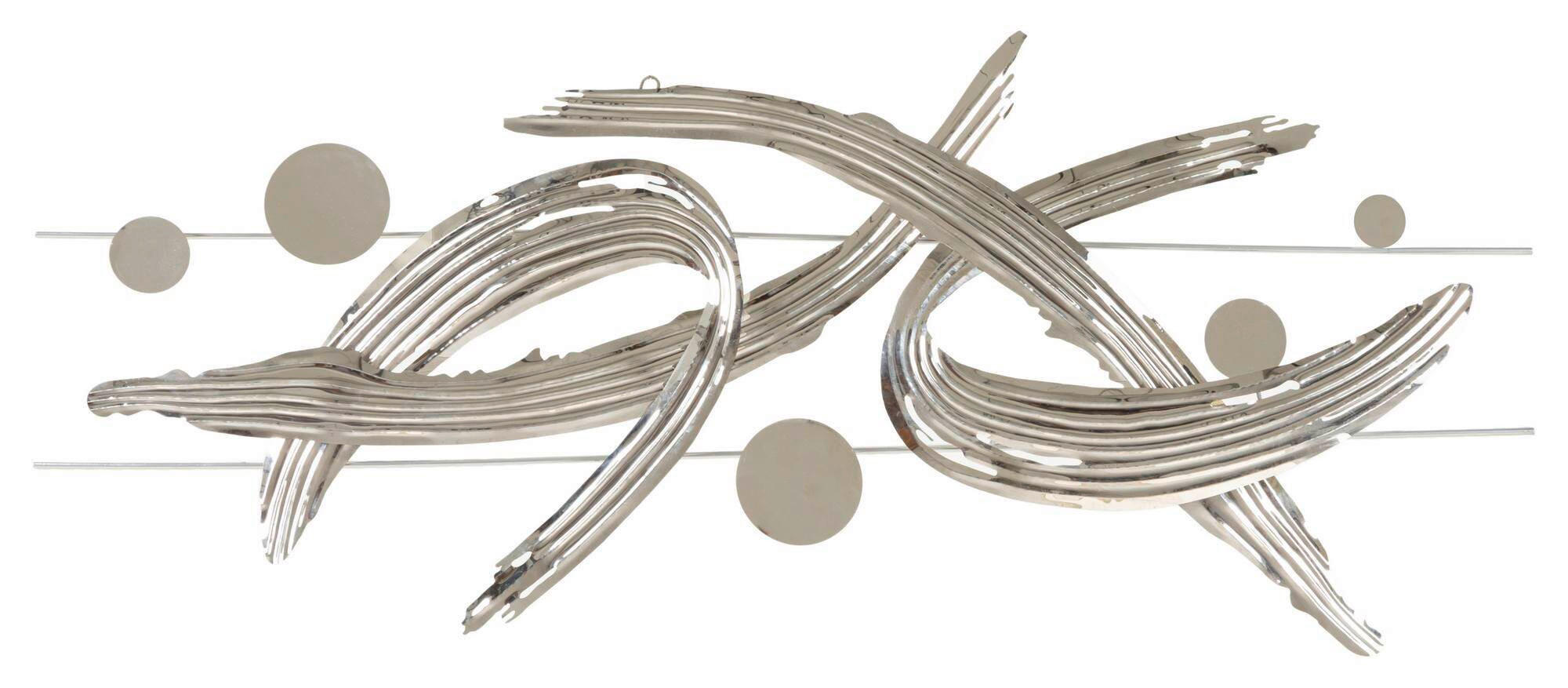 WANDDEKO Metall  - Chromfarben, Basics, Metall (121/52/5cm)