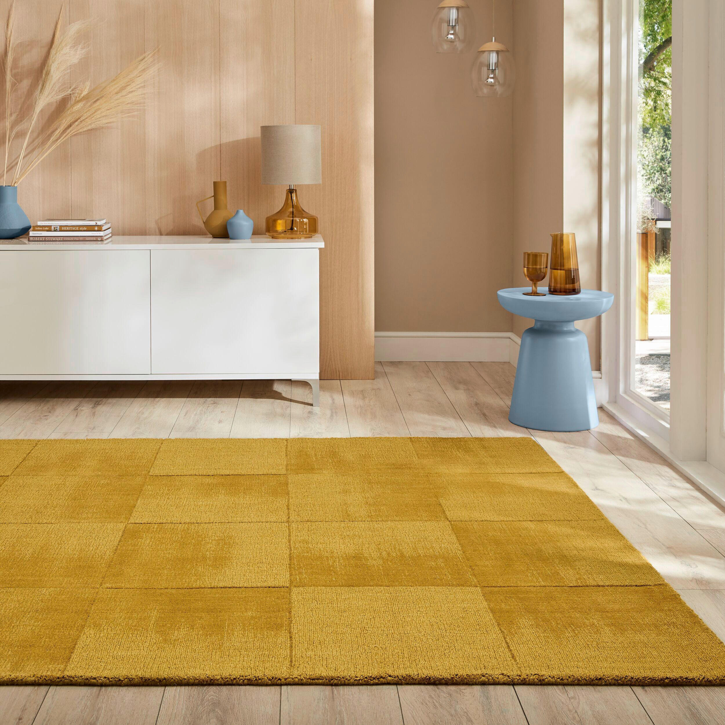 WOLLTEPPICH 120/170 cm Demi Gelb  - Gelb, Basics, Textil (120/170cm)