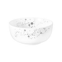 MÜSLISCHALE Liberty Silver Stars  - Weiß Hochglanz, Design, Keramik (15 cml) - Seltmann Weiden