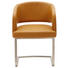 SCHWINGSTUHL Echtleder Currygelb, Edelstahlfarben - Currygelb/Edelstahlfarben, Design, Leder/Metall (56/82,5/56cm) - Dieter Knoll SCHWINGSTUHL Echtleder Currygelb, Edelstahlfarben - Currygelb/Edelstahlfarben, Design, Leder/Metall (56/82,5/56cm) - Dieter Knoll