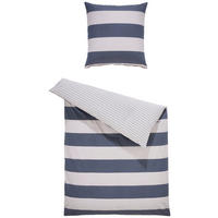 WENDEBETTWÄSCHE Renforcé 155/220 cm  - Sandfarben/Dunkelgrau, Design, Textil (155/220cm) - Tom Tailor