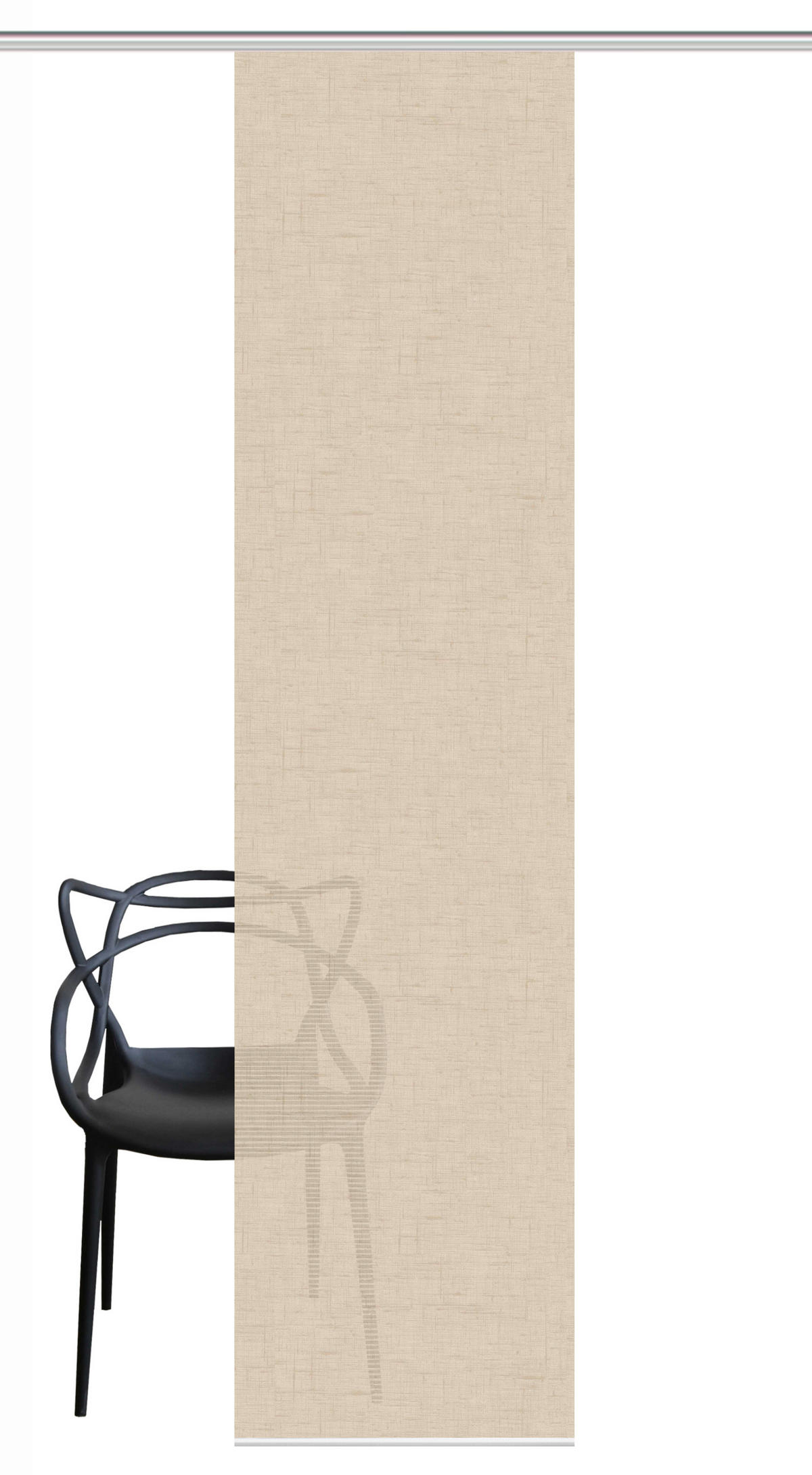 FLÄCHENVORHANG   halbtransparent   60/260 cm  - Sandfarben, Basics, Textil (60/260cm)