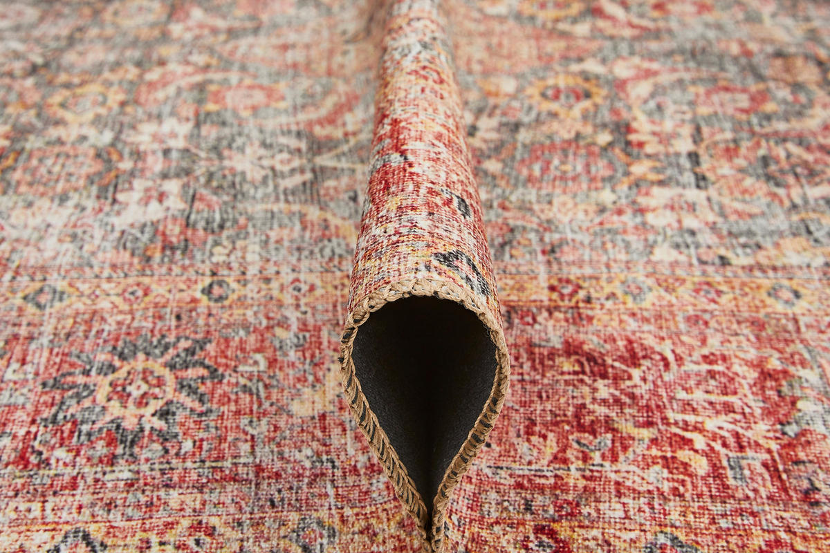 VINTAGE-TEPPICH 200/290 cm Lago  - Rostfarben/Grau, Design, Textil (200/290cm) - Novel