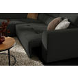 ECKSOFA in Struktur Schwarz  205/284 cm  - Schwarz, Design, Kunststoff/Textil (205/284cm) - Xora